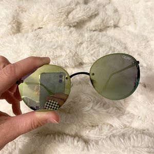 Quay Farrah Blue Green Sunglasses